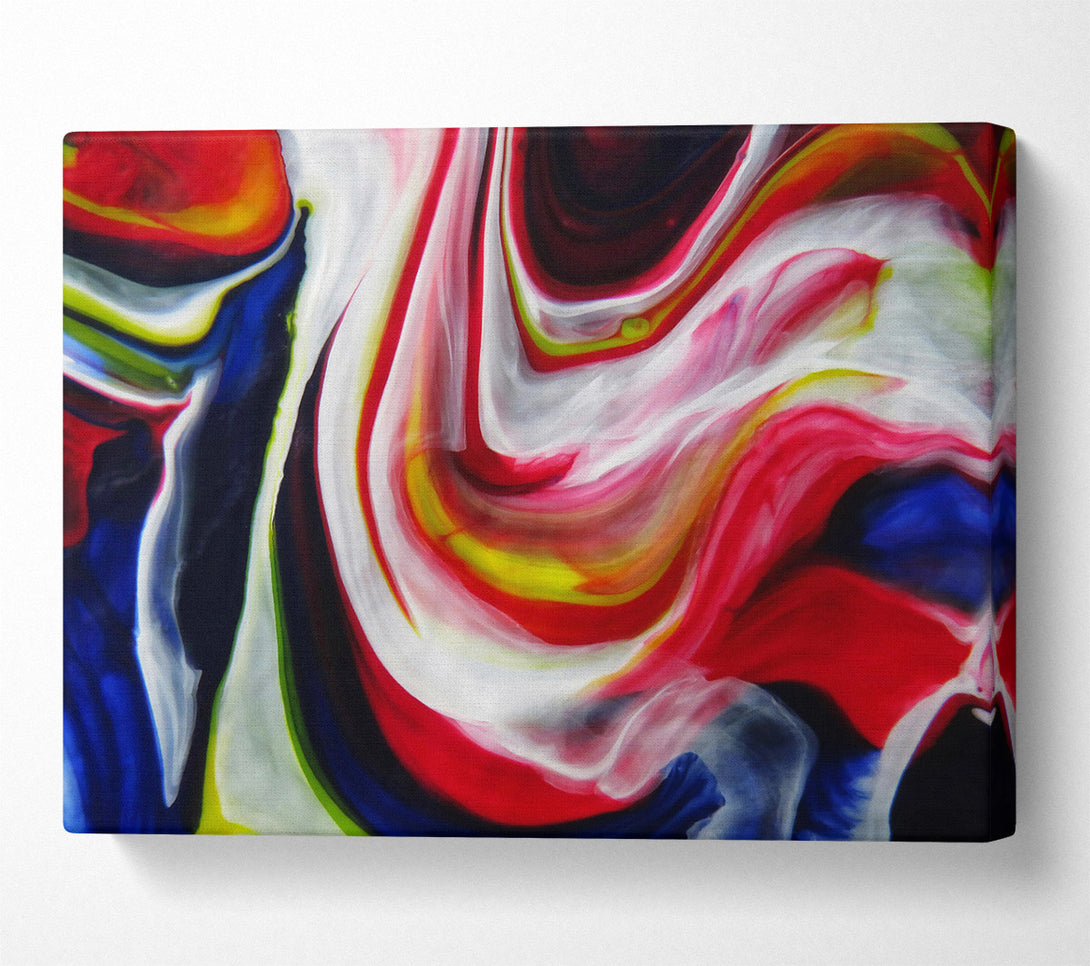  A Canvas Print of White Swirling Dreams Canvas Wall Art
