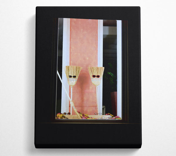  A Canvas Print of Peachy Broomstick Vision Canvas Art