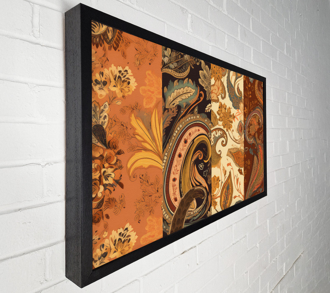  A Canvas Print of Russet Paisley Dreams Canvas Print