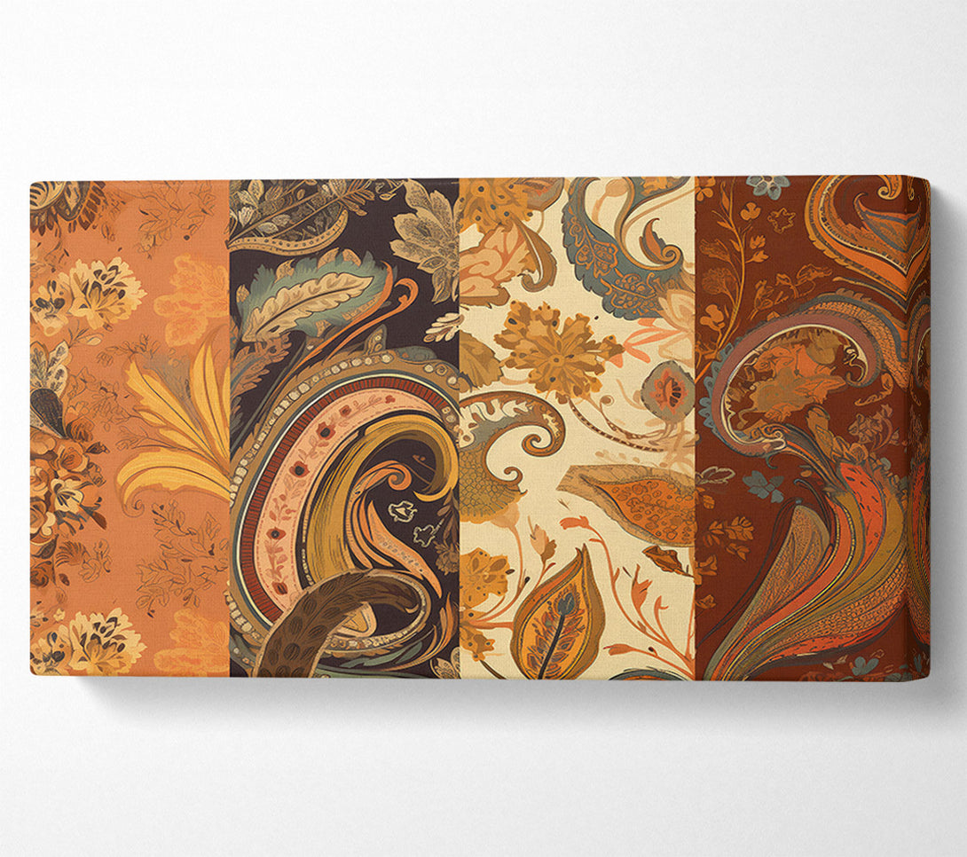  A Canvas Print of Russet Paisley Dreams Canvas Print