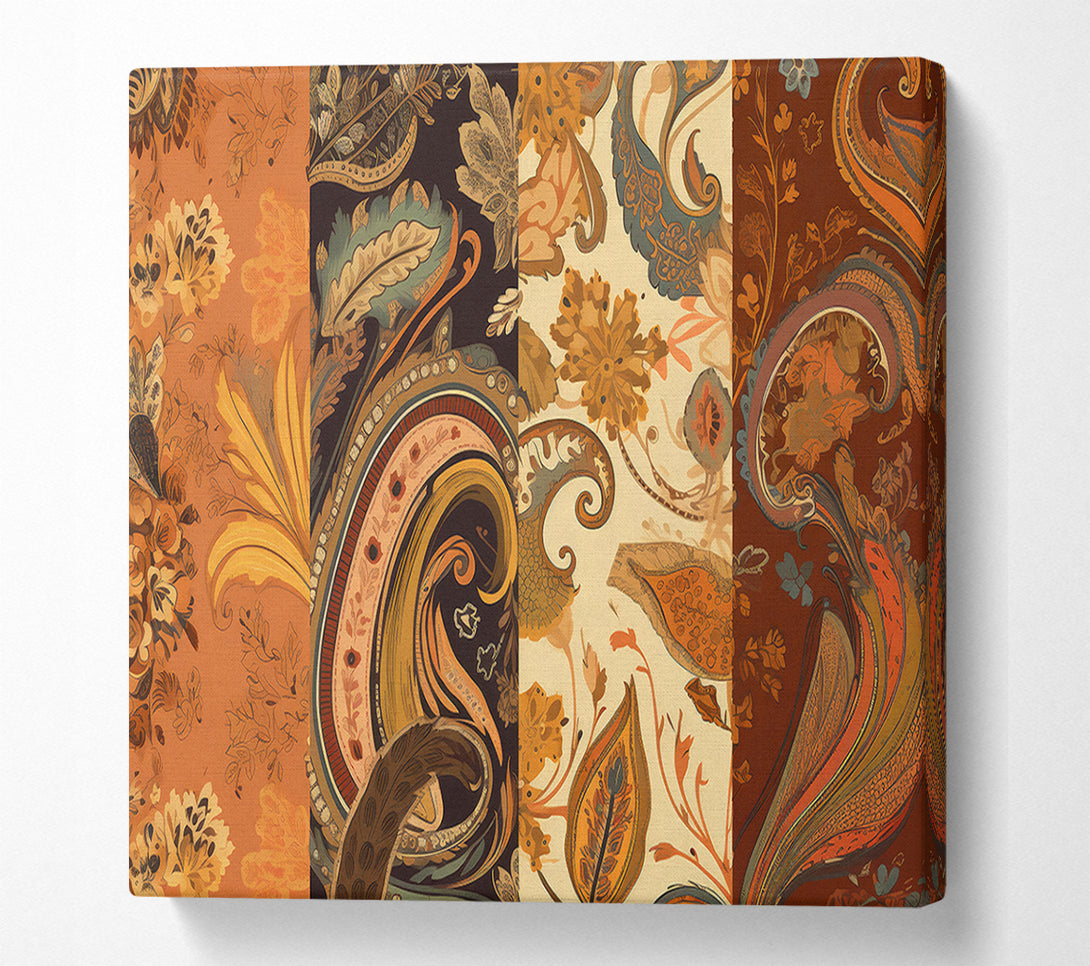  A Canvas Print of Russet Paisley Dreams Canvas Print