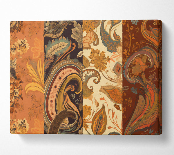 A Canvas Print of Russet Paisley Dreams Canvas Print