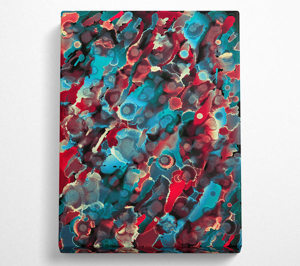  A Canvas Print of Crimson And Teal Dreams Canvas Wall Art