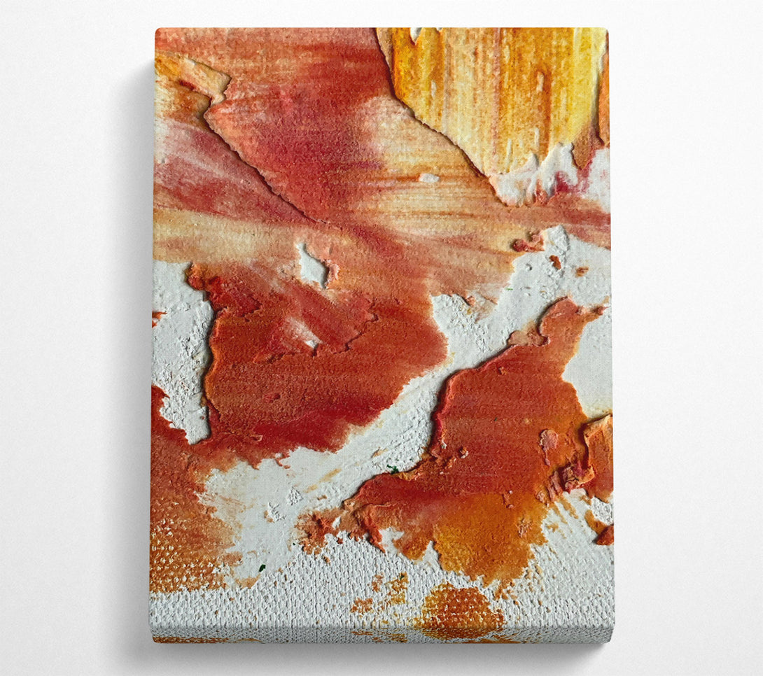  A Canvas Print of Crimson Abstract Landscape Canvas Wall Art