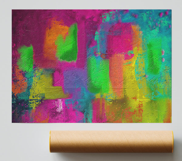 Vibrant Pink Abstraction Giclee Print