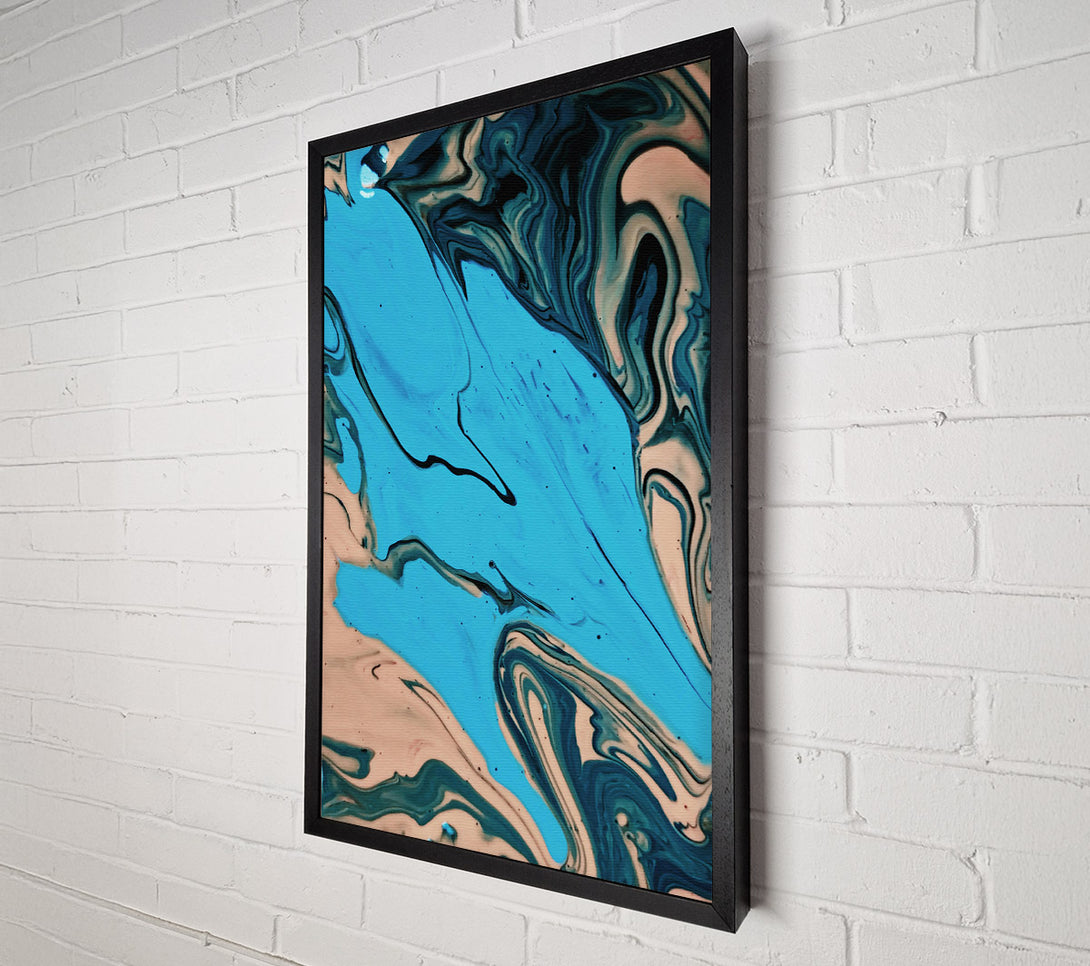  A Canvas Print of Azure Flowing Hues Canvas Print