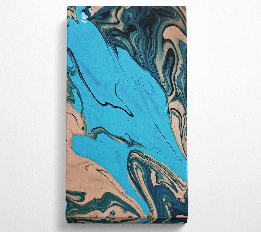  A Canvas Print of Azure Flowing Hues Canvas Print