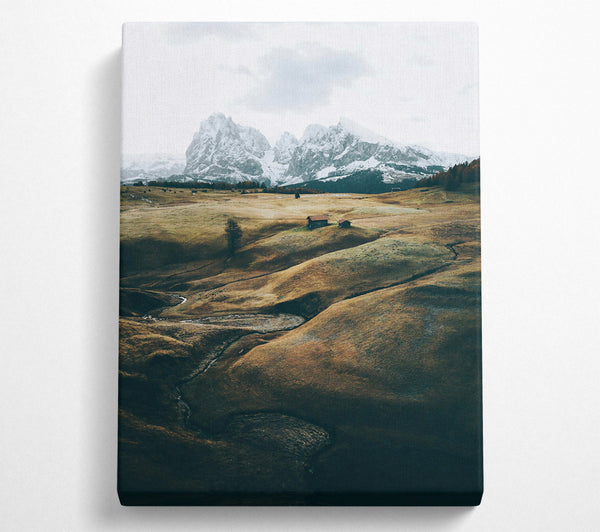  A Canvas Print of Golden Valley Serenity Canvas Art