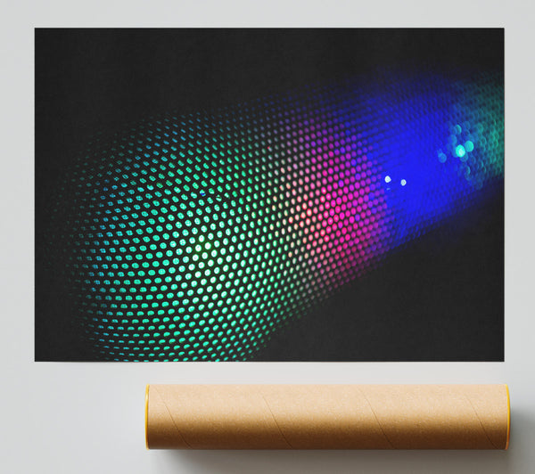 Green Grid Spectrum Giclee Print