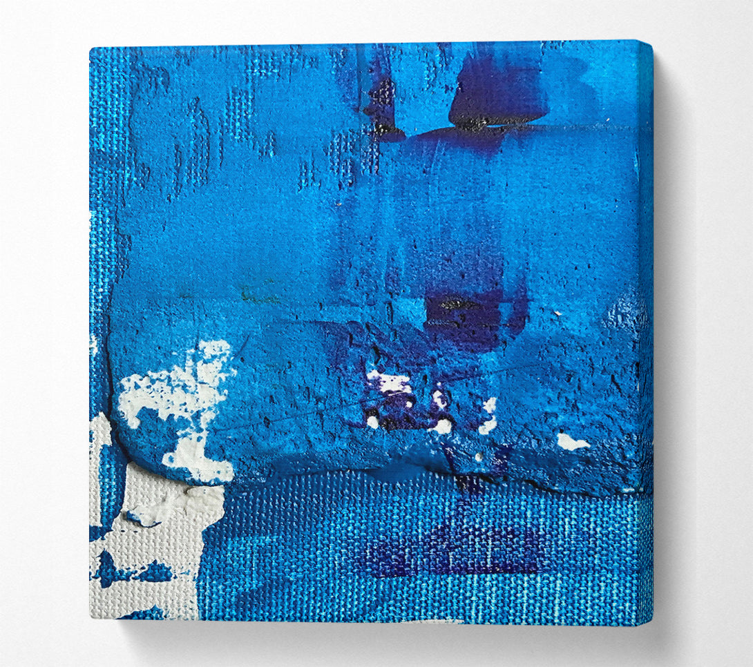 A Canvas Print of Azure Canvas Strokes Canvas Wall Art