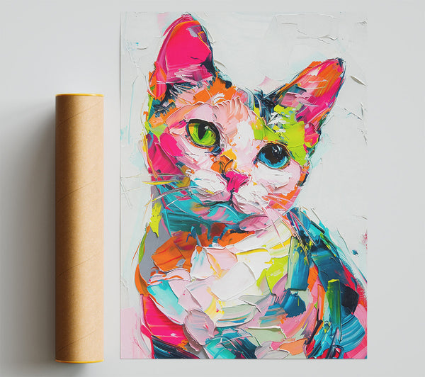 Pink Feline Dreams Giclee Print