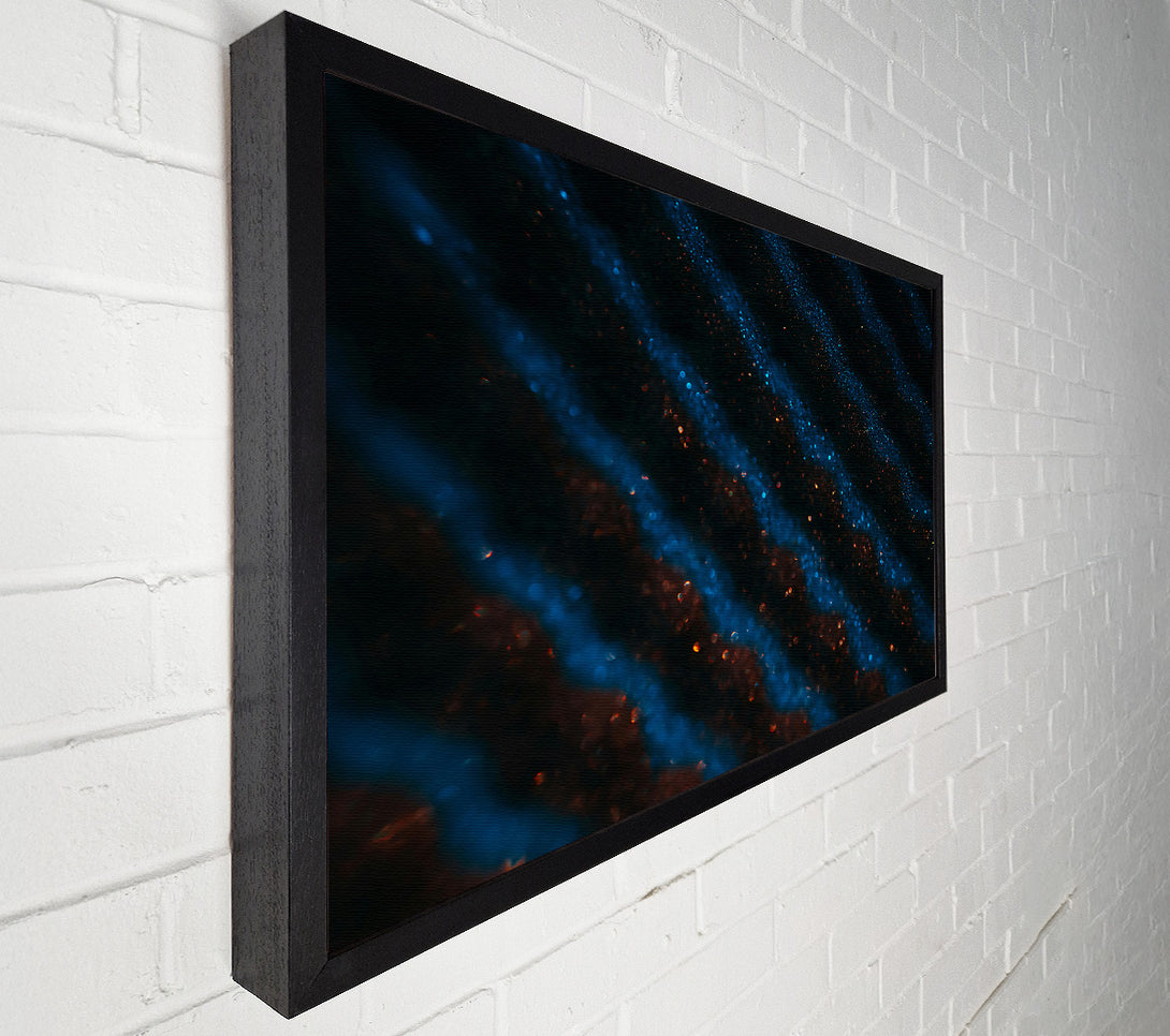  A Canvas Print of Azure Night Waves Canvas Art