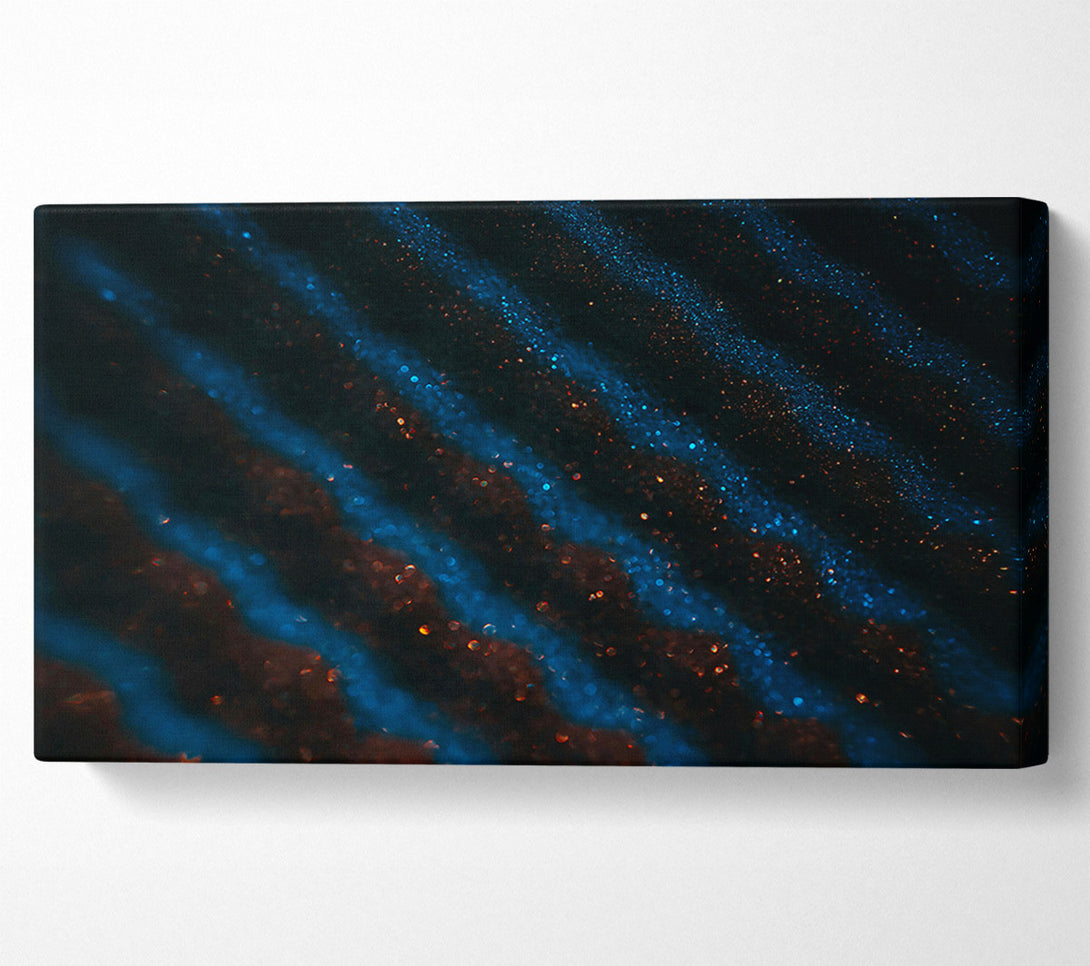  A Canvas Print of Azure Night Waves Canvas Art