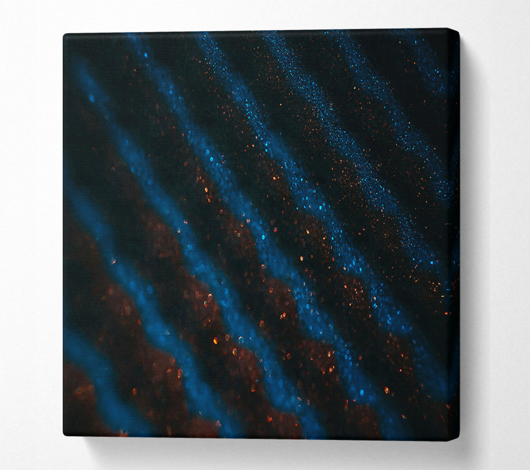  A Canvas Print of Azure Night Waves Canvas Art
