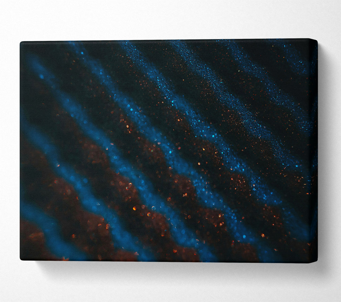  A Canvas Print of Azure Night Waves Canvas Art