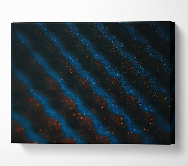  A Canvas Print of Azure Night Waves Canvas Art