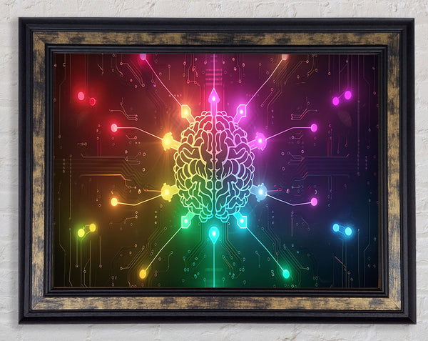 Brain Power Framed Print