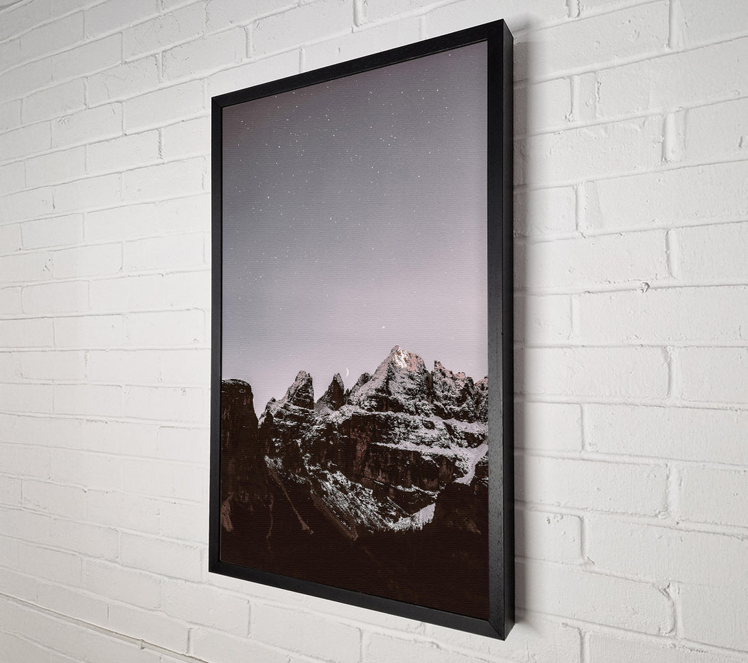  A Canvas Print of Lavender Night Peaks Canvas Art