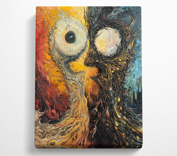  A Canvas Print of Golden Oceanic Embrace Canvas Art