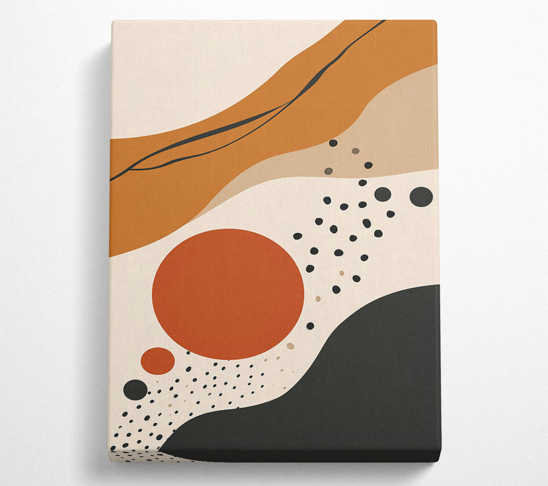  A Canvas Print of Burnt Orange Abstract Canvas Wall Art