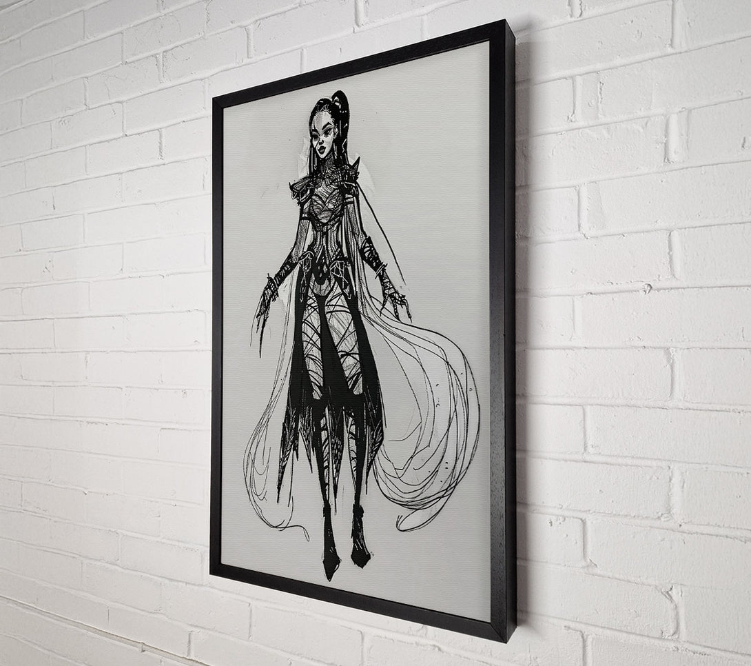  A Canvas Print of Black Raven'S Embrace Canvas Art