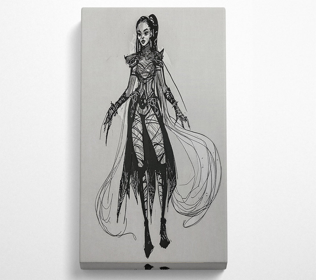  A Canvas Print of Black Raven'S Embrace Canvas Art