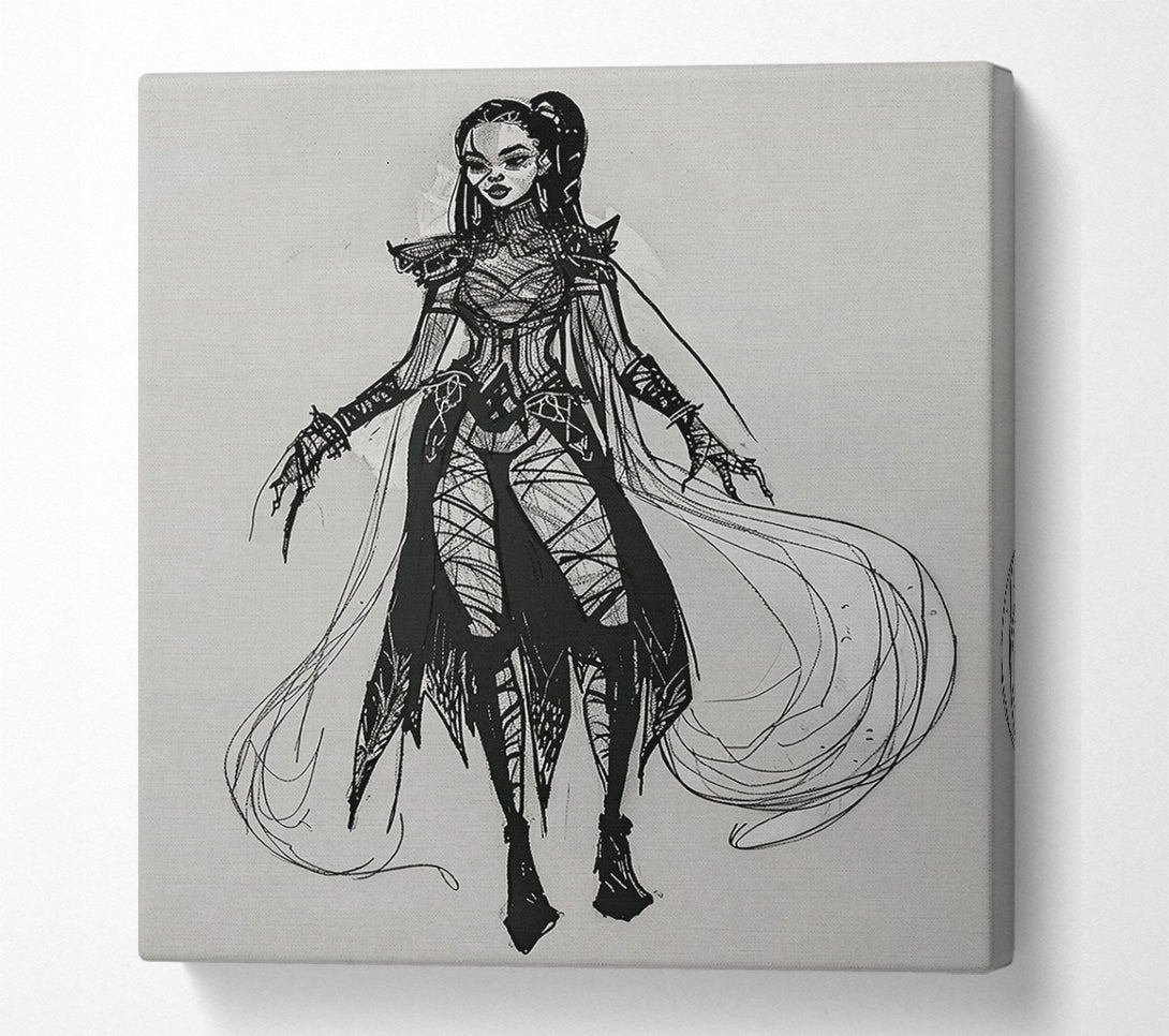  A Canvas Print of Black Raven'S Embrace Canvas Art
