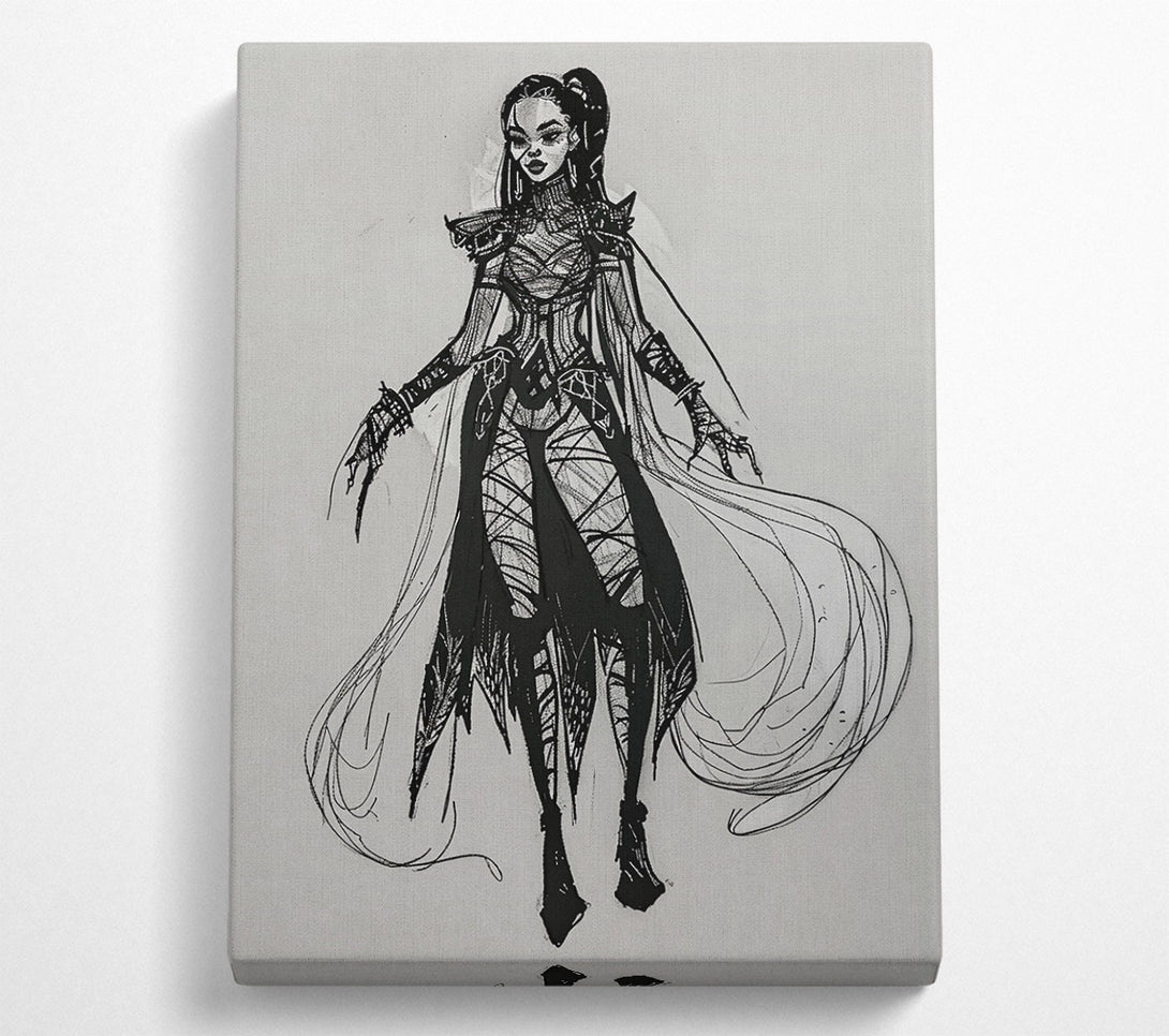  A Canvas Print of Black Raven'S Embrace Canvas Art