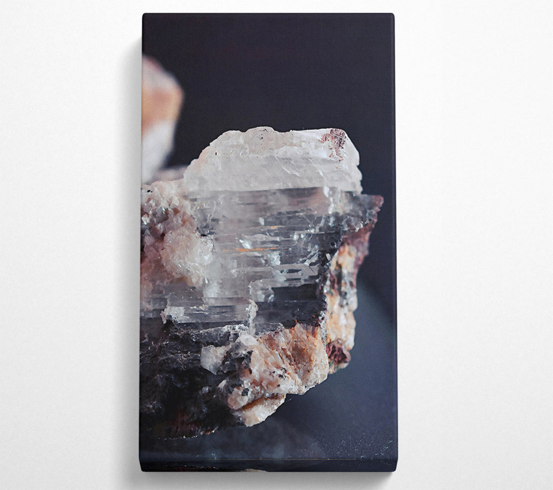  A Canvas Print of White Crystal Fracture Canvas Print