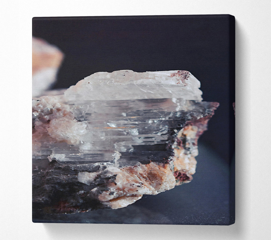  A Canvas Print of White Crystal Fracture Canvas Print