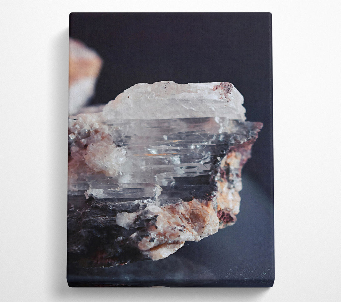  A Canvas Print of White Crystal Fracture Canvas Print