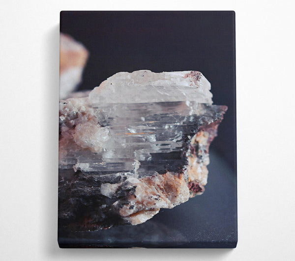  A Canvas Print of White Crystal Fracture Canvas Print