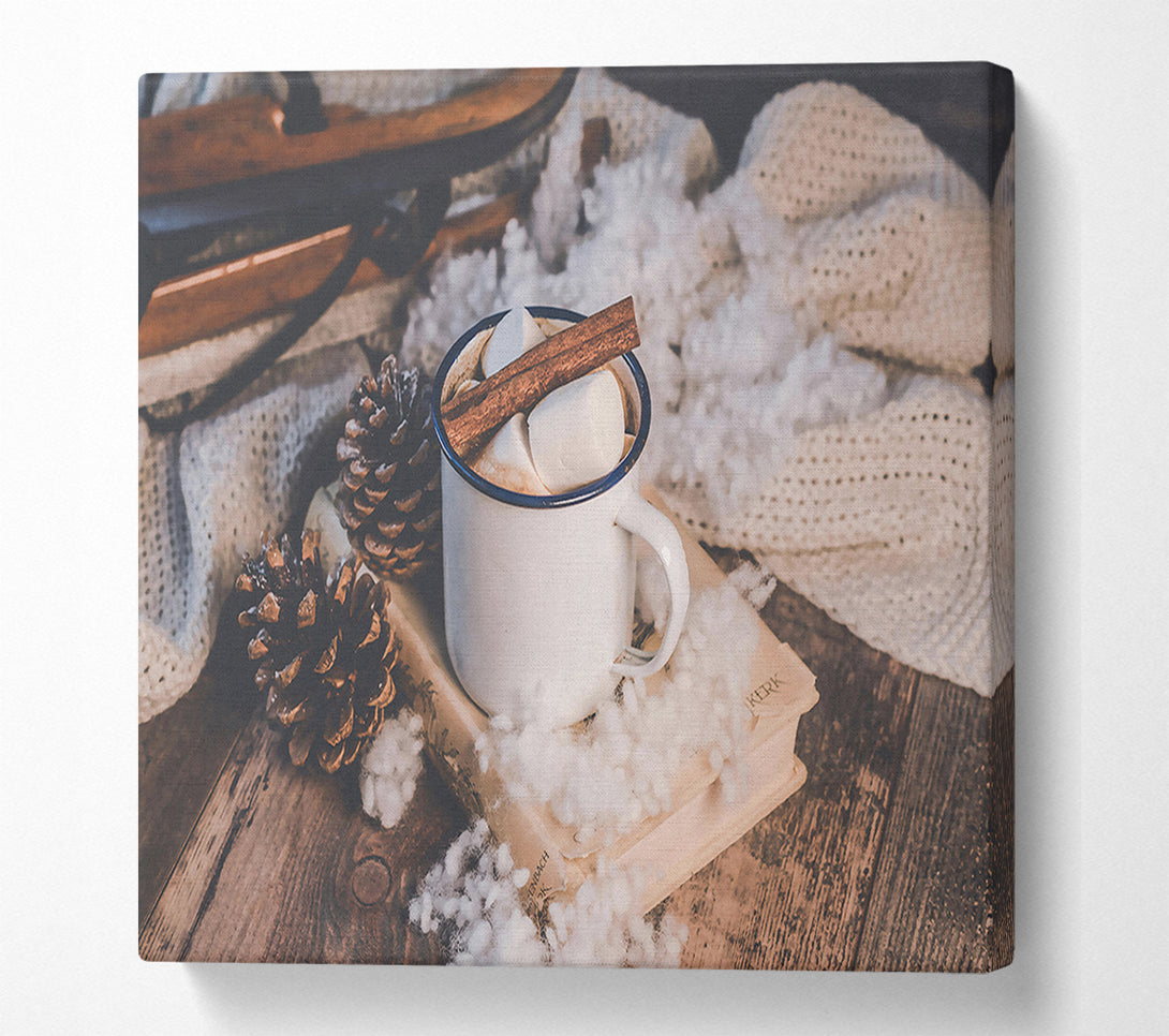  A Canvas Print of White Winter Cocoa Canvas Art