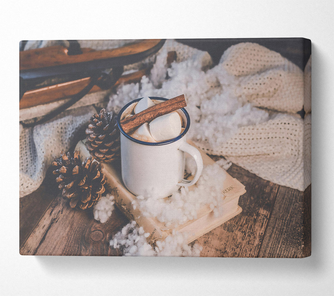  A Canvas Print of White Winter Cocoa Canvas Art