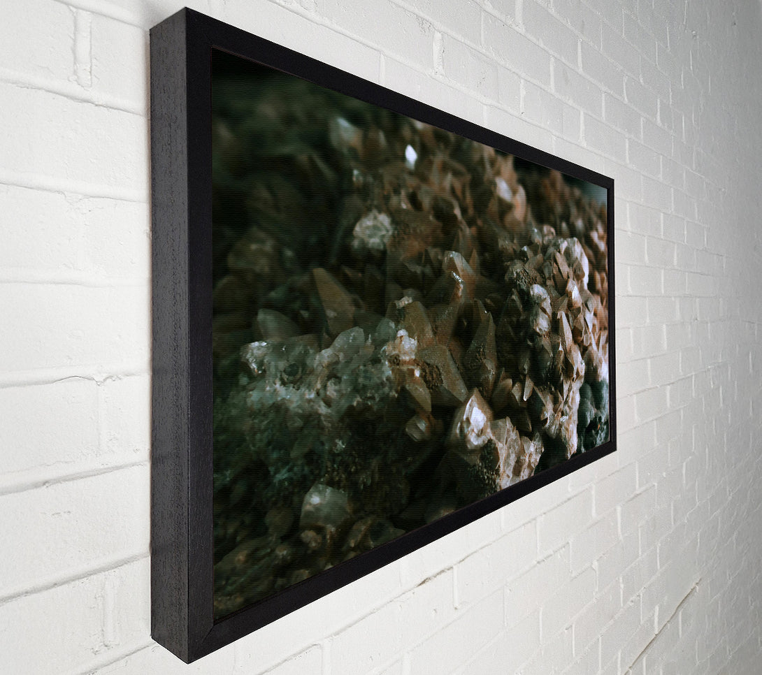  A Canvas Print of Grey Crystal Cluster Canvas Art
