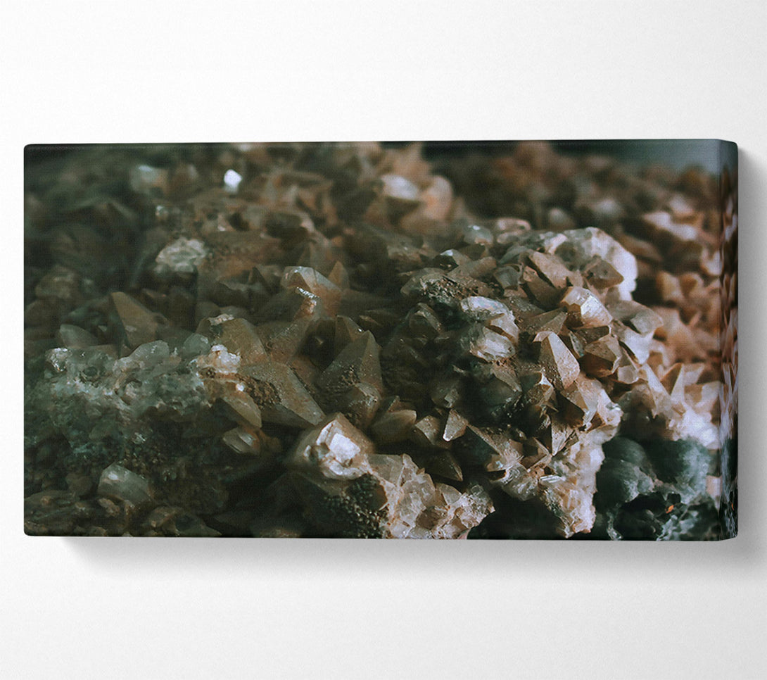  A Canvas Print of Grey Crystal Cluster Canvas Art