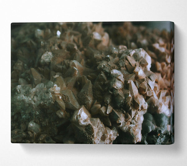  A Canvas Print of Grey Crystal Cluster Canvas Art