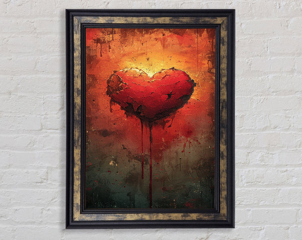 Broken Heart Framed Print
