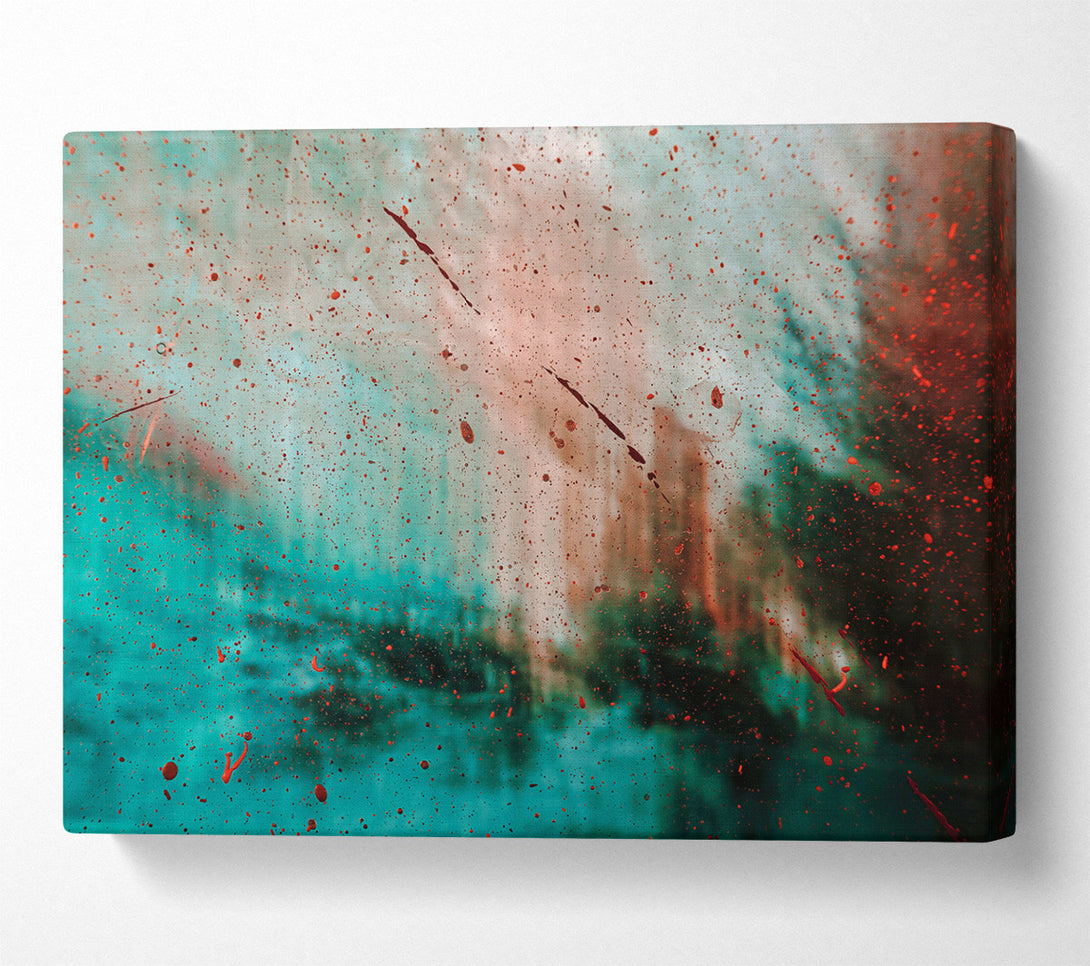  A Canvas Print of Teal Through The Glass Canvas Art