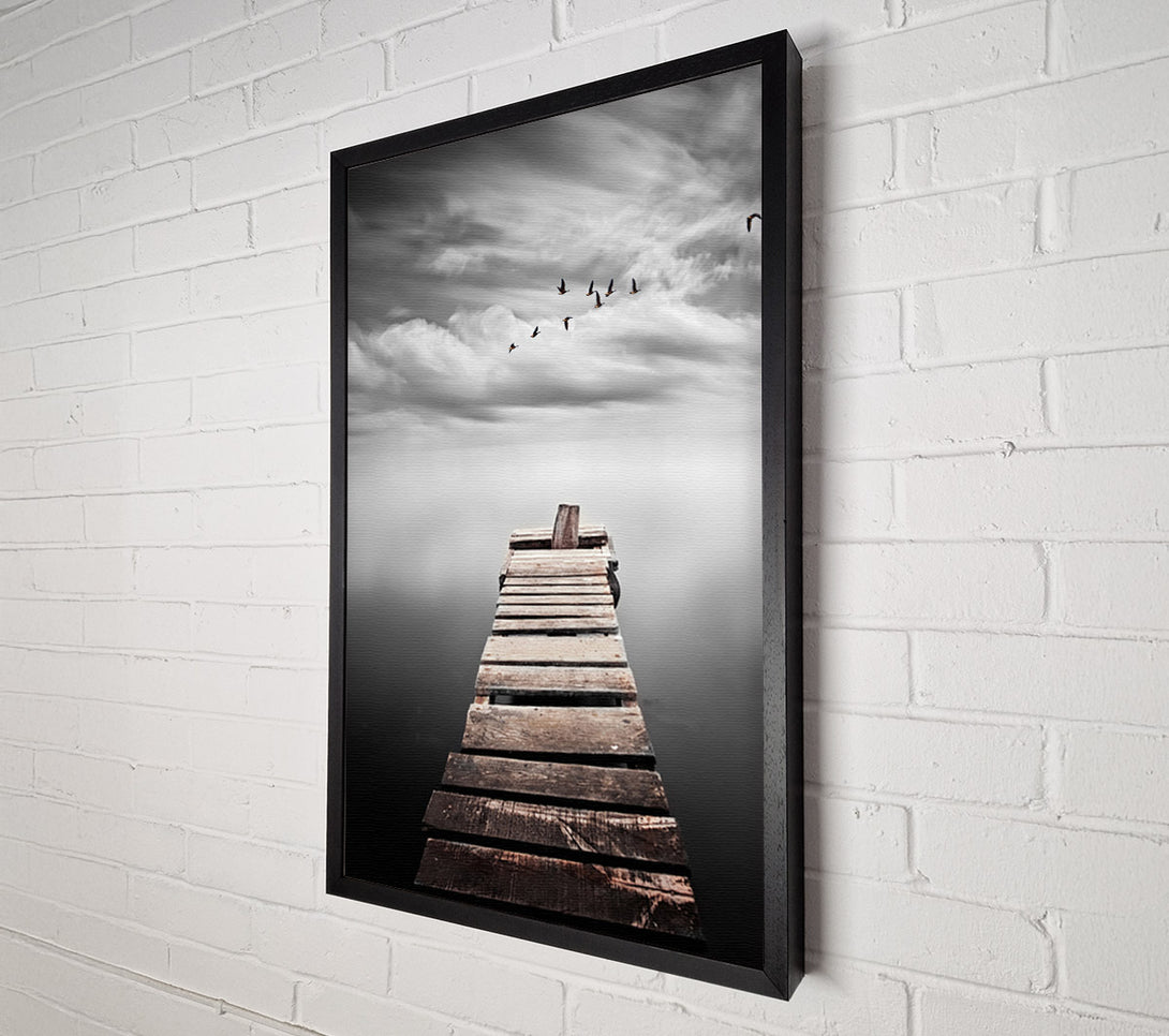  A Canvas Print of Broken Pier Canvas Wall Art