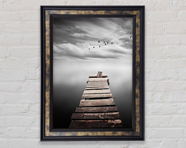 Broken Pier Framed Print