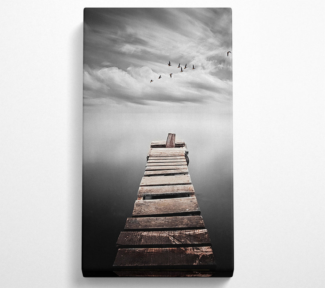  A Canvas Print of Broken Pier Canvas Wall Art