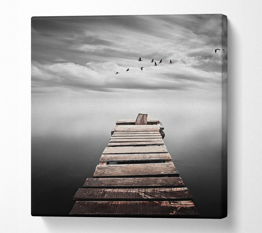  A Canvas Print of Broken Pier Canvas Wall Art