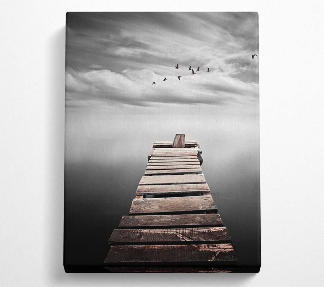  A Canvas Print of Broken Pier Canvas Wall Art
