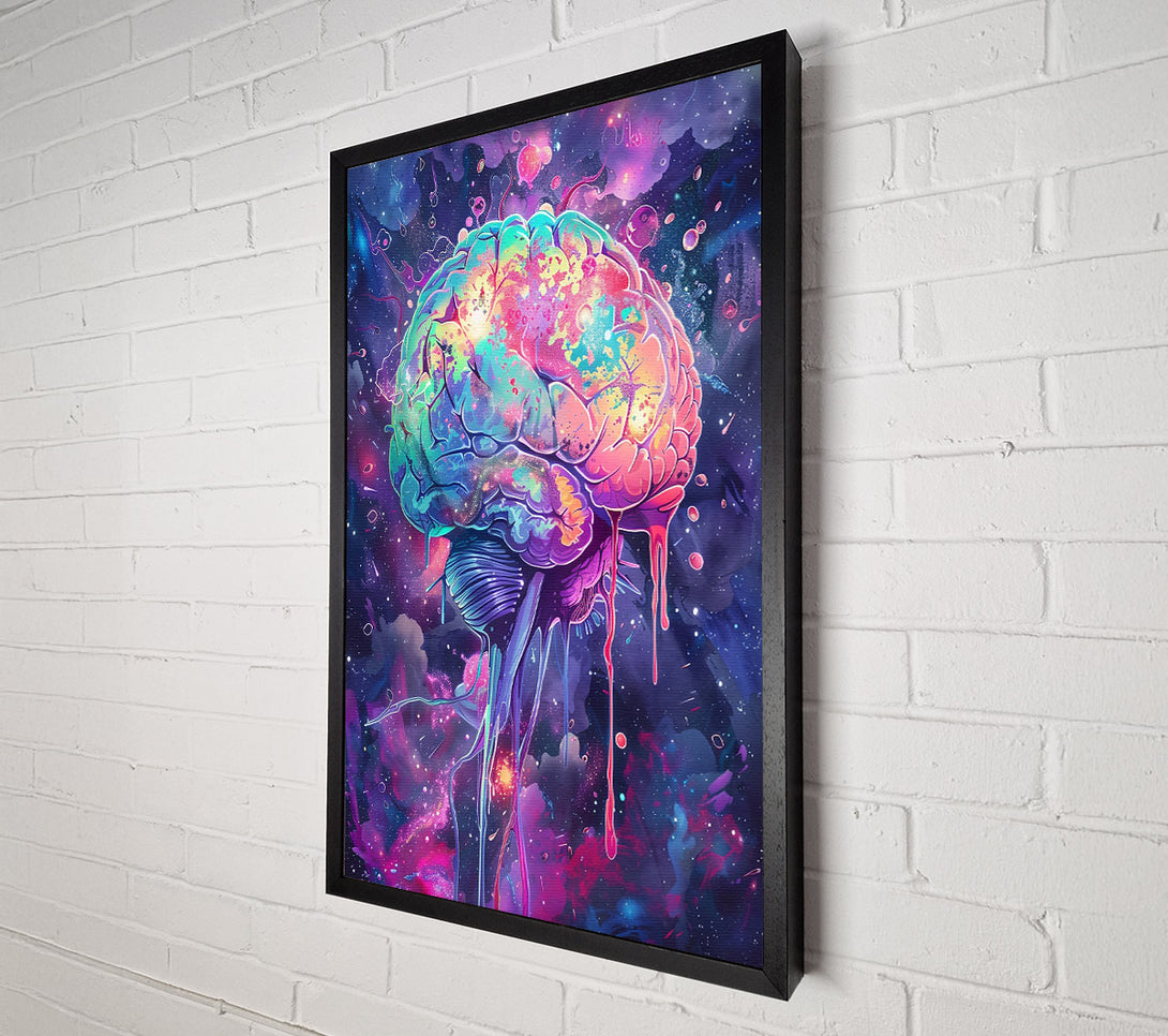  A Canvas Print of Cosmic Pink Brain Canvas Wall Art