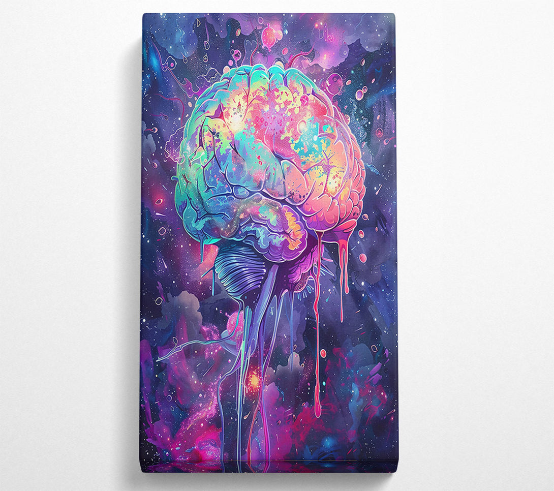  A Canvas Print of Cosmic Pink Brain Canvas Wall Art