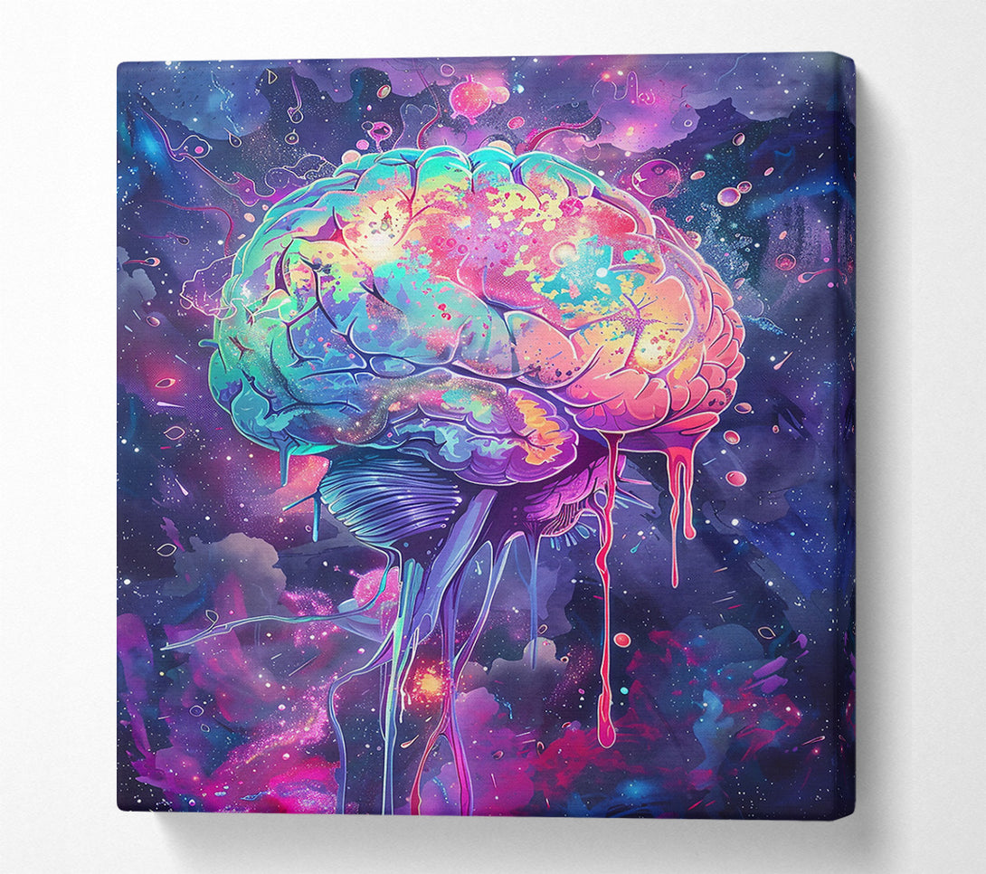  A Canvas Print of Cosmic Pink Brain Canvas Wall Art