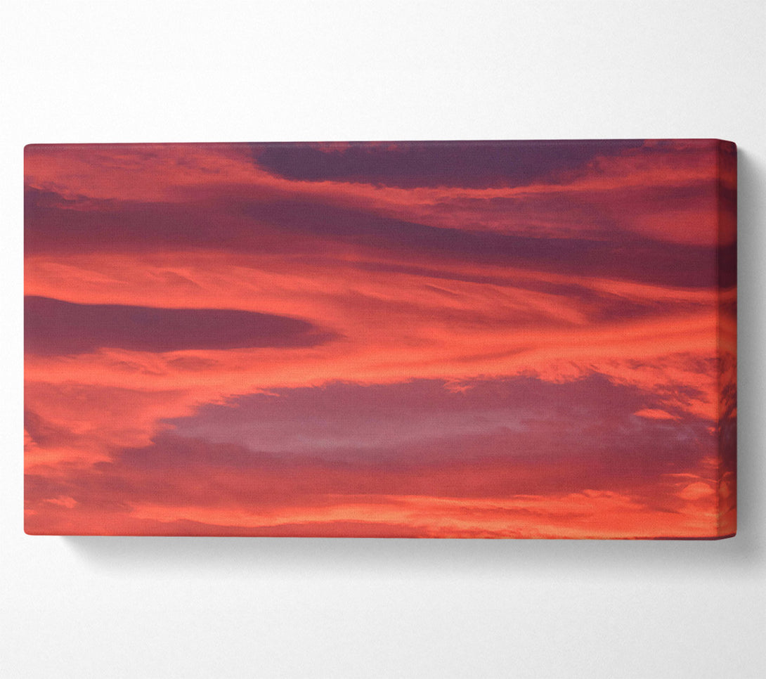  A Canvas Print of Crimson Cloud Symphony Canvas Art