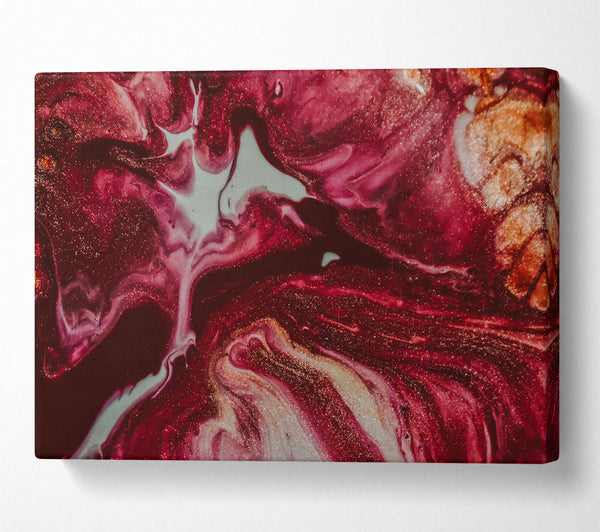  A Canvas Print of Crimson Swirls And Shine Canvas Print