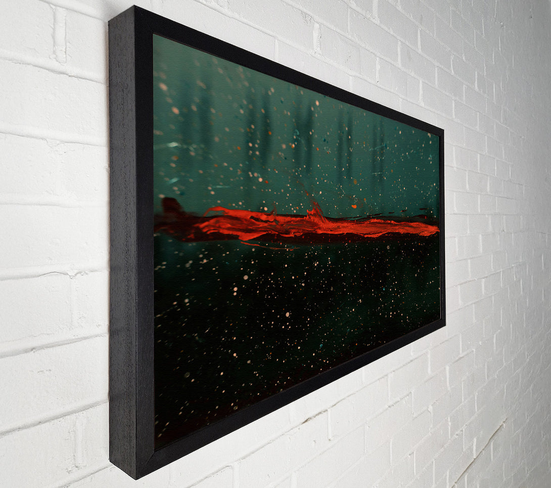  A Canvas Print of Crimson Horizon'S Glow Canvas Art
